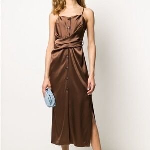 NANUSHKA Sayan Satin Slipdress Slipdress
NANUSHKA in Bronze Brown Size Small NWT